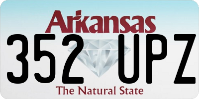 AR license plate 352UPZ