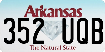 AR license plate 352UQB