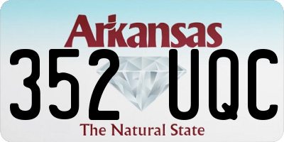 AR license plate 352UQC