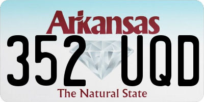 AR license plate 352UQD