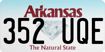 AR license plate 352UQE