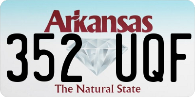 AR license plate 352UQF