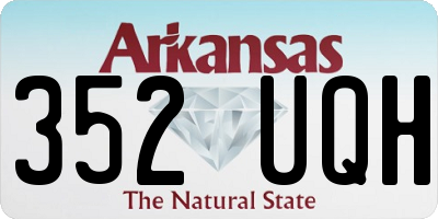 AR license plate 352UQH