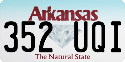 AR license plate 352UQI
