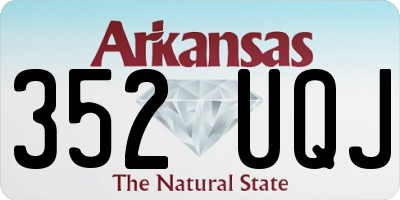 AR license plate 352UQJ