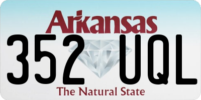AR license plate 352UQL