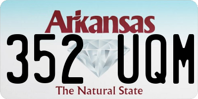 AR license plate 352UQM