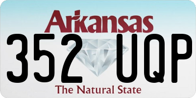 AR license plate 352UQP