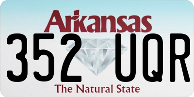 AR license plate 352UQR