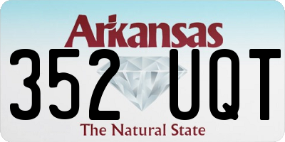 AR license plate 352UQT