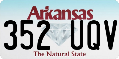 AR license plate 352UQV