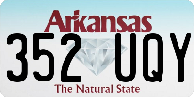 AR license plate 352UQY