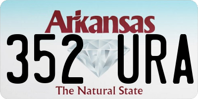 AR license plate 352URA