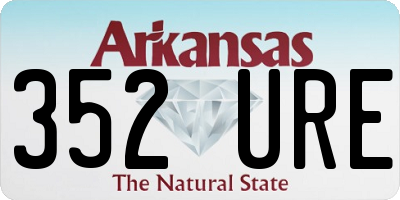 AR license plate 352URE