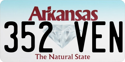 AR license plate 352VEN