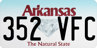 AR license plate 352VFC
