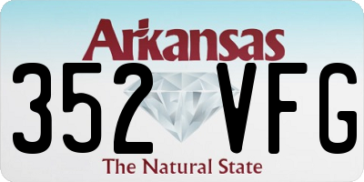 AR license plate 352VFG