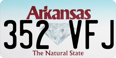 AR license plate 352VFJ