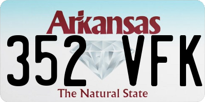 AR license plate 352VFK