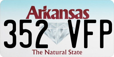 AR license plate 352VFP