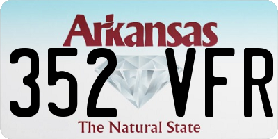 AR license plate 352VFR
