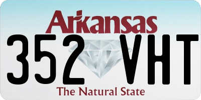 AR license plate 352VHT