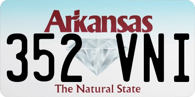 AR license plate 352VNI
