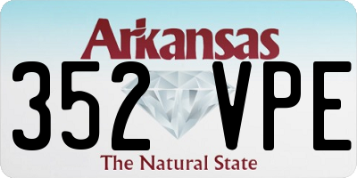 AR license plate 352VPE