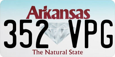 AR license plate 352VPG