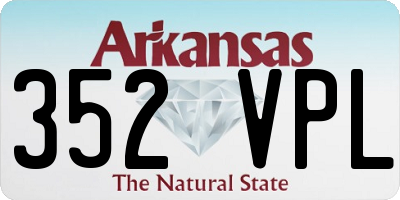 AR license plate 352VPL