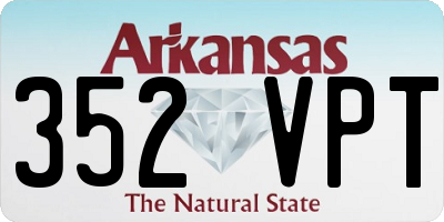 AR license plate 352VPT