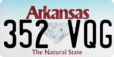 AR license plate 352VQG