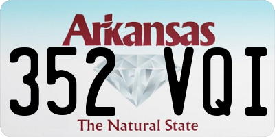 AR license plate 352VQI