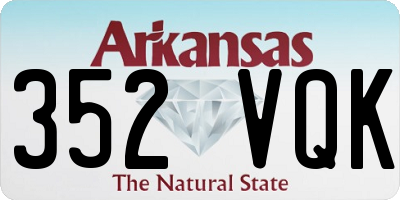 AR license plate 352VQK