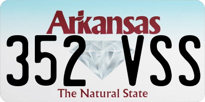 AR license plate 352VSS