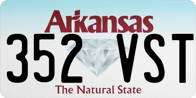 AR license plate 352VST