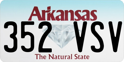 AR license plate 352VSV