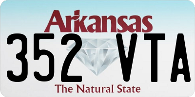 AR license plate 352VTA