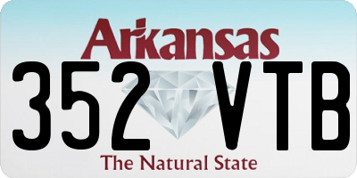 AR license plate 352VTB
