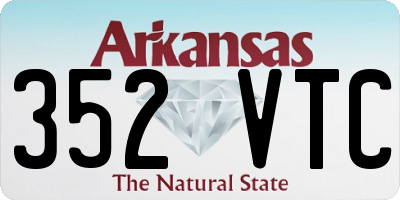 AR license plate 352VTC