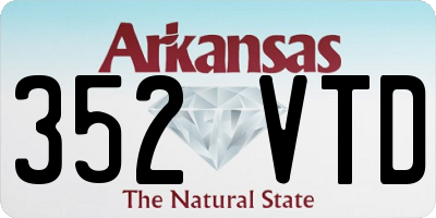 AR license plate 352VTD
