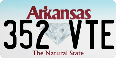 AR license plate 352VTE