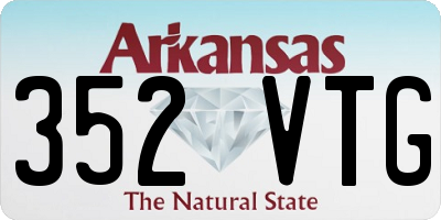 AR license plate 352VTG