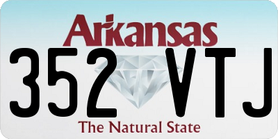 AR license plate 352VTJ