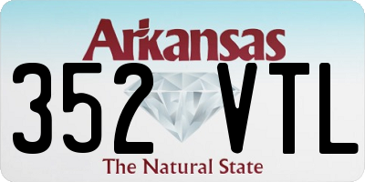 AR license plate 352VTL