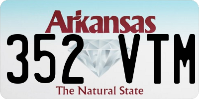 AR license plate 352VTM