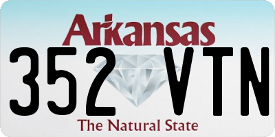 AR license plate 352VTN