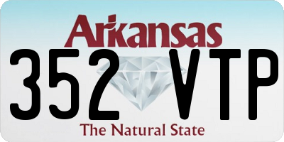 AR license plate 352VTP