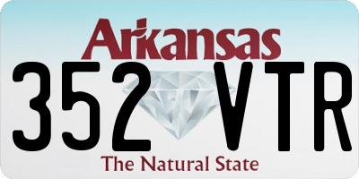 AR license plate 352VTR