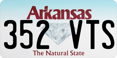 AR license plate 352VTS